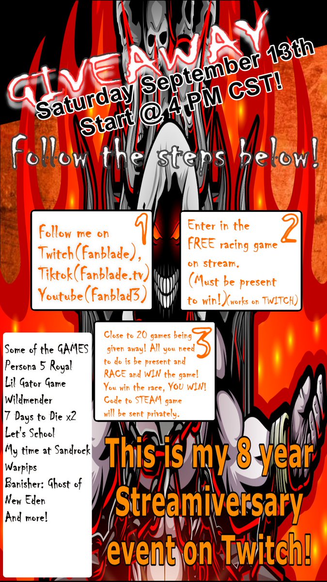 Let's good! Twitch.tv/fanblade