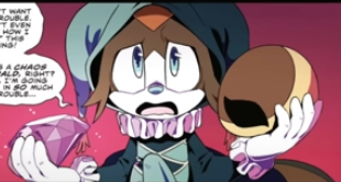 phantaneko's tweet photo. First of the new arc &amp; Lunar goes mask off after he gets found out by Sonic &amp; Tails by a tracking device nonetheless.

Honestly, you would had thought that they would draw it out for longer to get involved more w/the mystery. https://t.co/luTlmGotY2