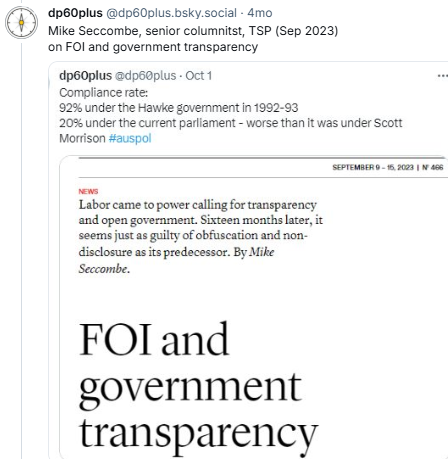 dp60plus's tweet photo. Mike Seccombe, TSP did the math on compliance rate
#auspol https://t.co/x8Xj9iVueO