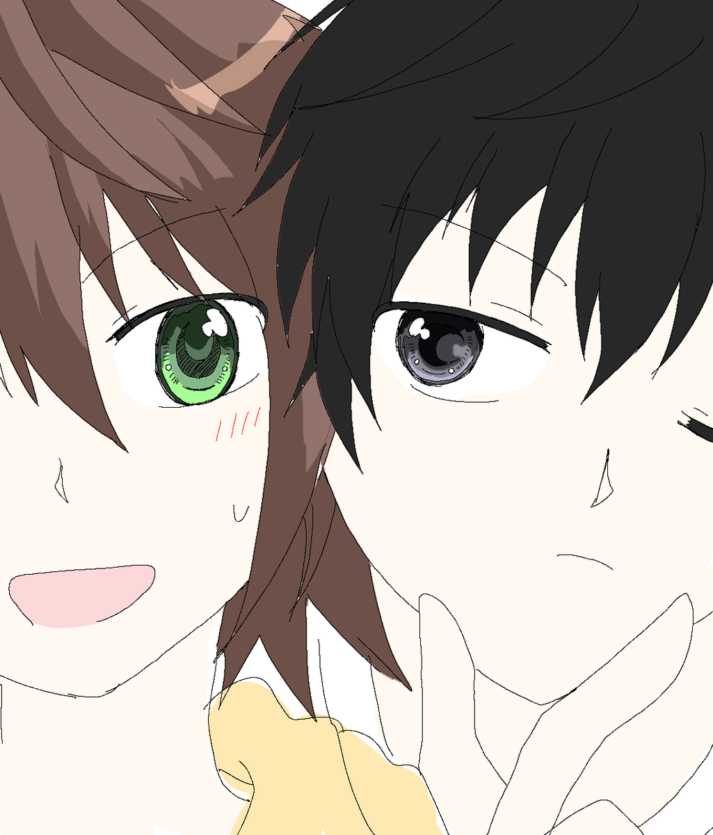 仲良し（？）雫石くんと美咲くん🐈‍⬛🌻