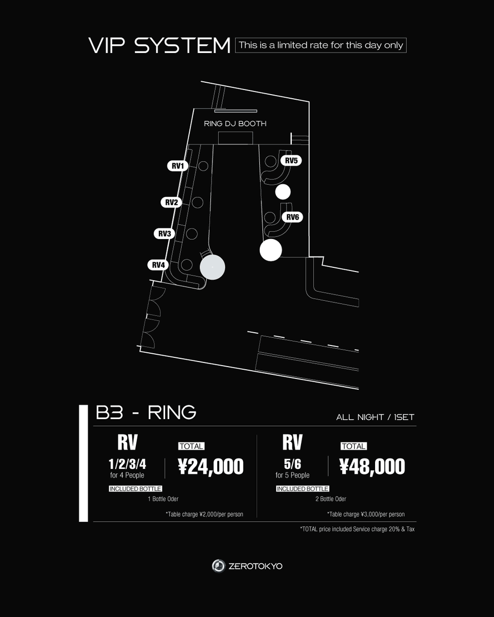 2025.9.3(水) IMMERSIVE
OPEN 11PM
HP：zerotokyo.jp/event/immersiv…
DOOR：¥2,500-
VIP RESERVATION：zerotokyo.jp/vip/

【RING】〈ALL MIX〉
GUEST DJ：KENMAKI

BIRTHDAY &amp; GUEST DJ：COLOR

DJ：Macta (電撃ネットワーク) / yuukero / YUKI NAGAKAWA / You Liang / YOPITCH / LUI

【R