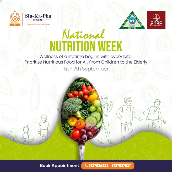 siukaphahosp's tweet photo. This National Nutrition Week, let's choose to eat right on and embrace the wholeness of good food.

From boosting a child's growth to nourishing the elderly with lifelong vitality - Nutrition lays the foundation of healthier living.

Swap the choices. https://t.co/SYc62LrTYM