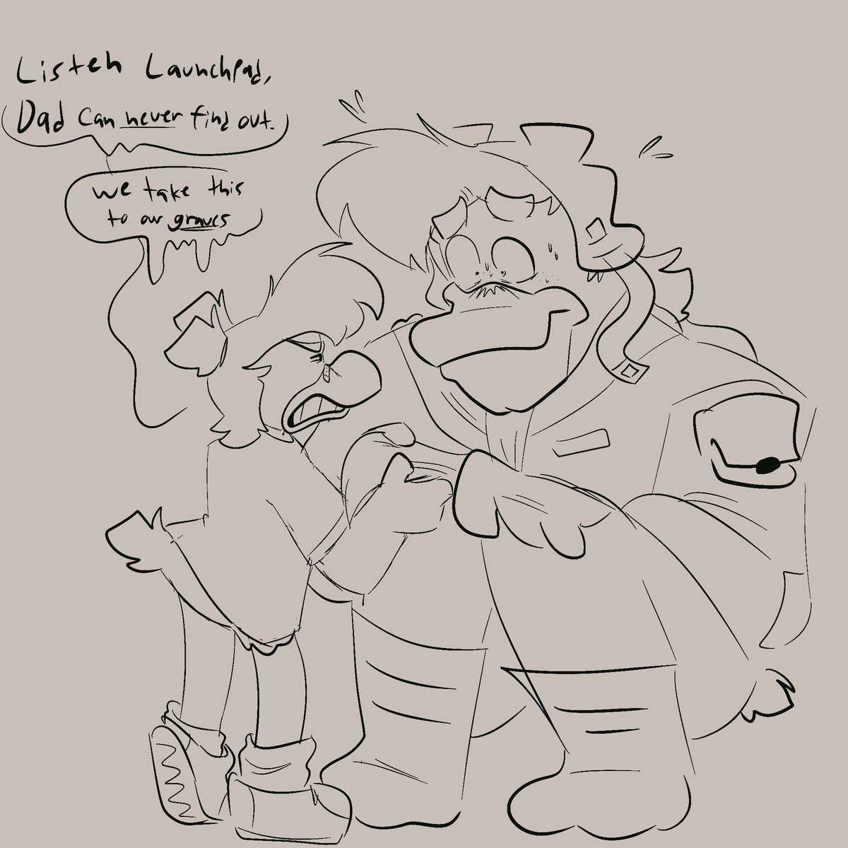 lil_lp_doodles's tweet image. 💥 Day 3 💥

Peer pressure from your own kid 💔💔

#launchpadmcquack #launchdad #gosalynmallard