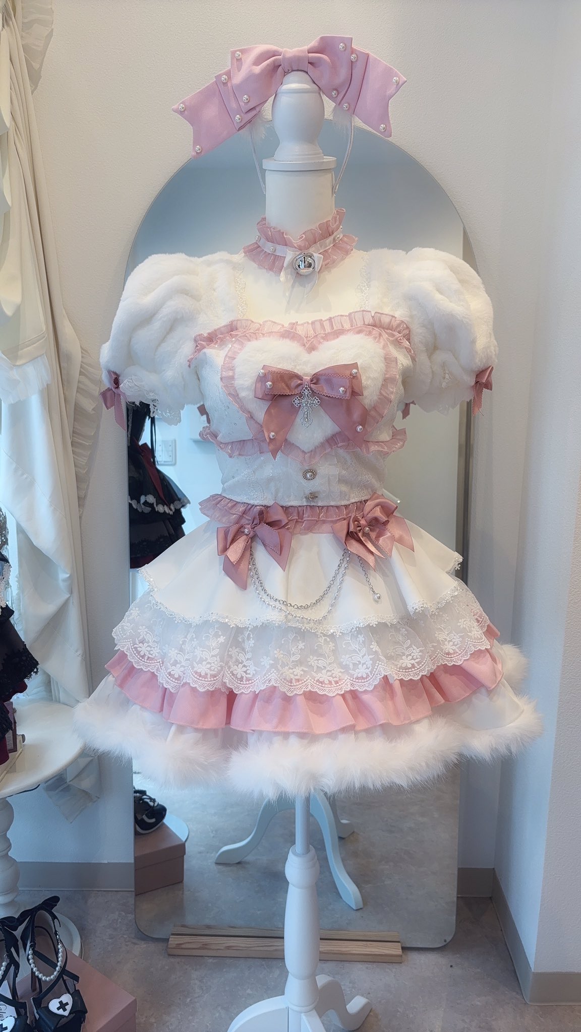 【マリームーン】ハートフルールキャット(ピンク) マリームーン】ハートフルールキャット(ピンク) ハートドット