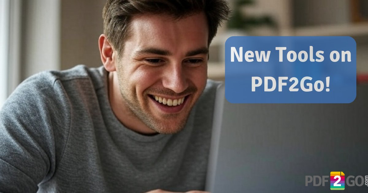 pdf2go_com's tweet image. Big news for #PDF2Go! 

We dropped 5 new tools: Crop PDF, Compare PDF, Watermark PDF, PDF Asset Remover, and Website to PDF. 

Edit PDFs like a pro! 

Try them now: pdf2go.com