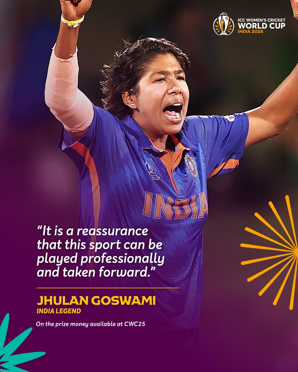 The future is bright in the eyes of an India fast bowling legend 🙌

More on #CWC25 record prize money 📲 icc-cricket.com/news/legend-s-…