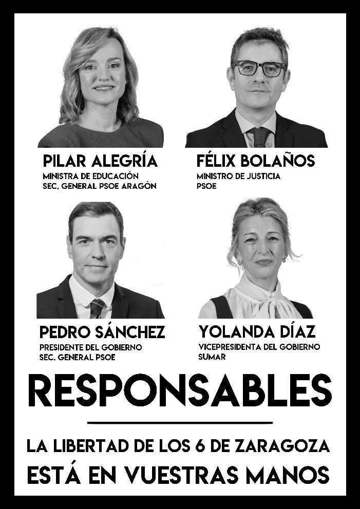 De momento no tenemos indulto ni tercer grado. Mientras preparamos movilizaciones es hora de recordar este cartel en redes.