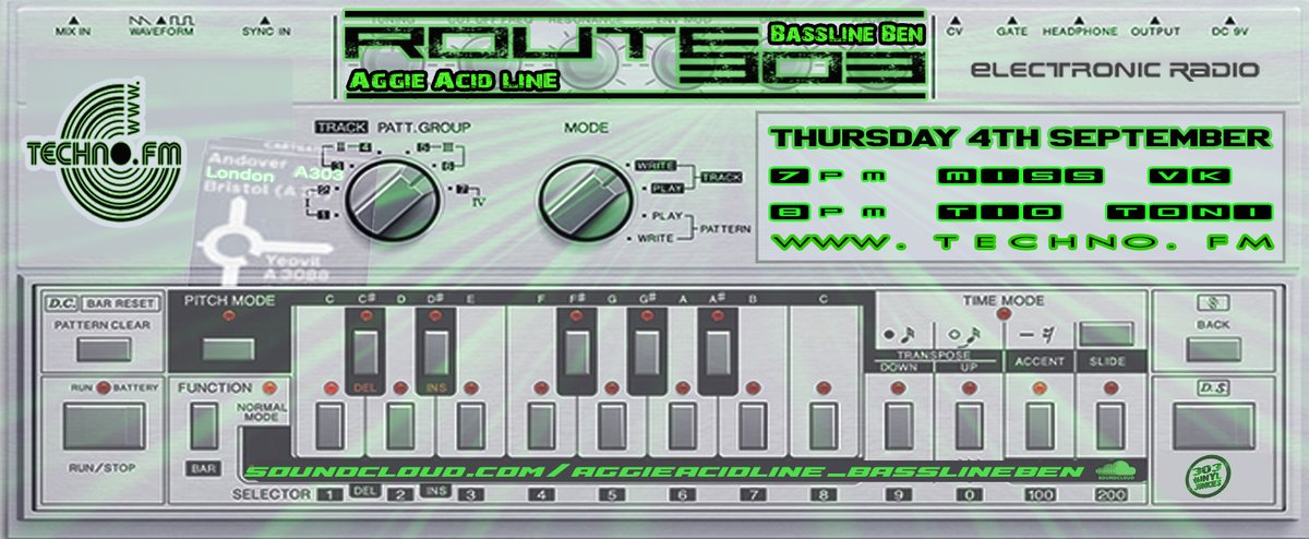 **THURSDAY** 2PM EDT / 7PM BST tune in for Route303 - Episode 15 on Techno.FM with MISS VK and Tio Toni #techno #radio #technofm