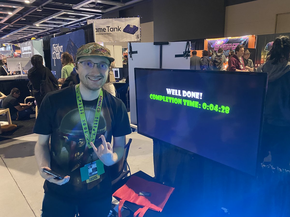 PurryMurtaya's tweet photo. PAX is over, but the ZombMe fans are only getting better. Kids love the visuals (though I'm told their eyes aren't fully developed?), and hardcore gamers love discovering all the secret gameplay mechanics I threw in the game...They kept getting faster (almost ran out of prizes!) https://t.co/oxBauOeDQL