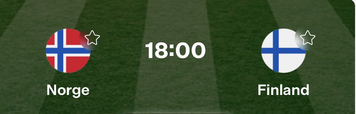 LANDSKAMP⚽️

(Norges beste bonus? 100kr innskudd, gir 500kr på konto)

Norge - Finland

Gjør følgende:

🔸Resultat
🔸Antall gule kort
🔸Retweet + følg meg
🔸Ha konto/lag deg en konto hos VINN via link her: wleuroearners.adsrv.eacdn.com/C.ashx?btag=a_…

🎯 500kr til en med rett svar!