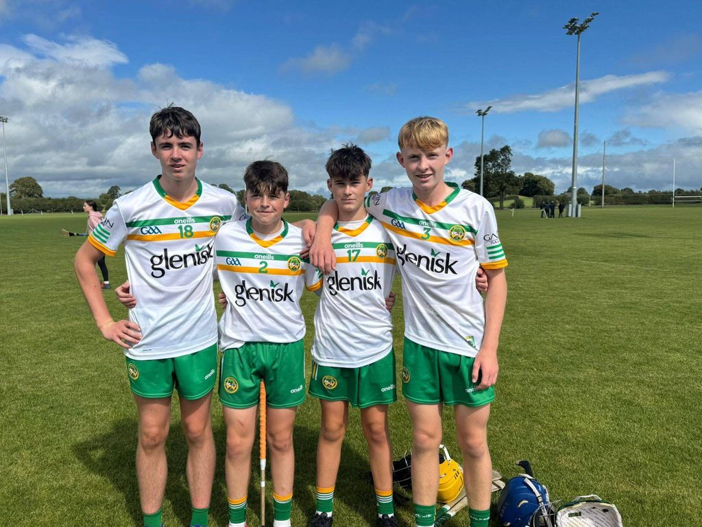 Well done to Conor Guinan, Conor Doyle, Reece Kenny, Charlie Lock and the Offaly U14 Hurling team who competed in The Condron Concrete Under 14 Hurling Academy Day on Saturday in the Faithful Fields. The team played matches against Westmeath and Dublin.