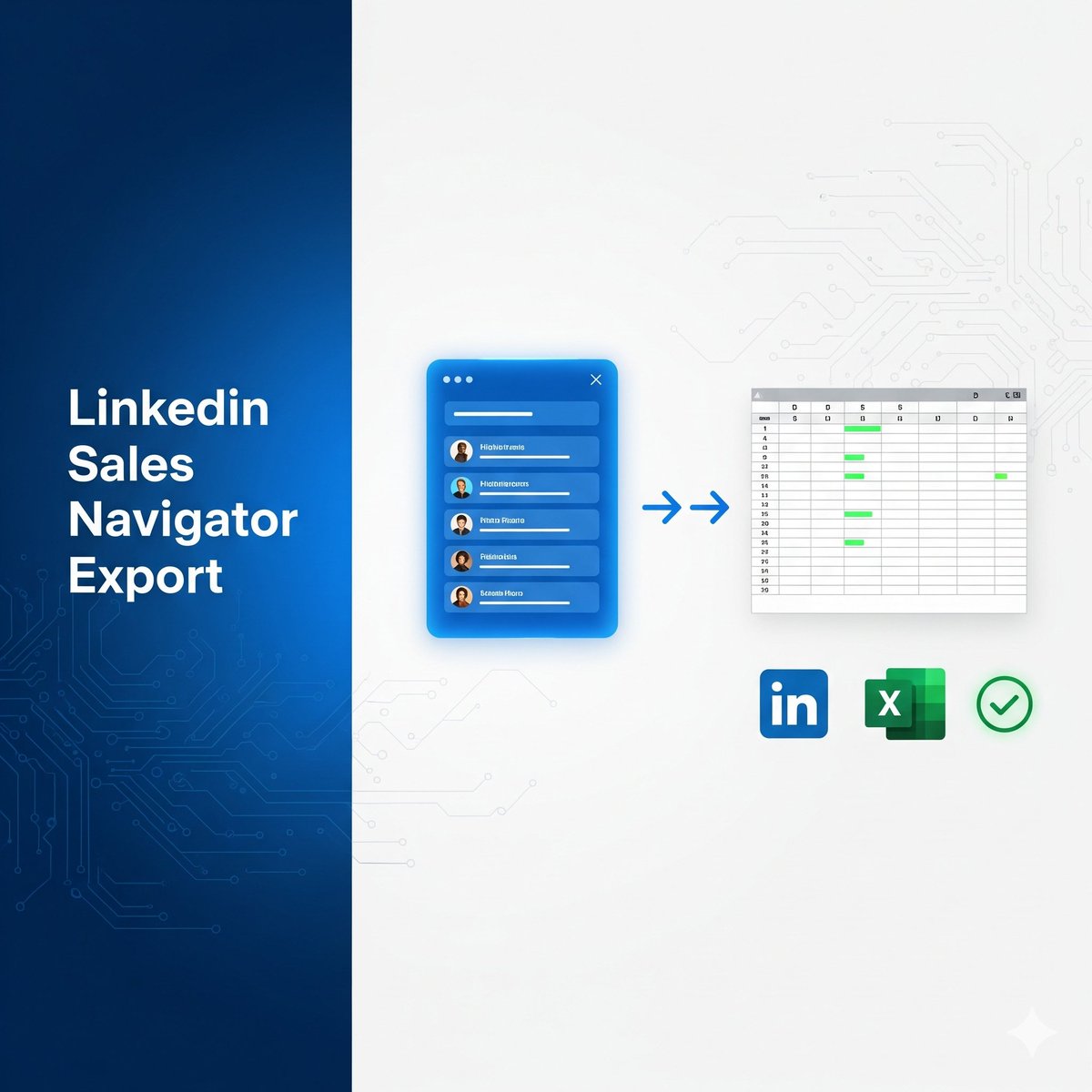 SMEmran19's tweet photo. Export LinkedIn Sales Navigator leads in seconds 🚀

✅ Targeted B2B leads
✅ Clean Excel sheets
✅ More time to close deals

#LeadGeneration #B2BLeads #SalesNavigator #LinkedInExport #B2BLeadGeneration https://t.co/lXPLTGCISW