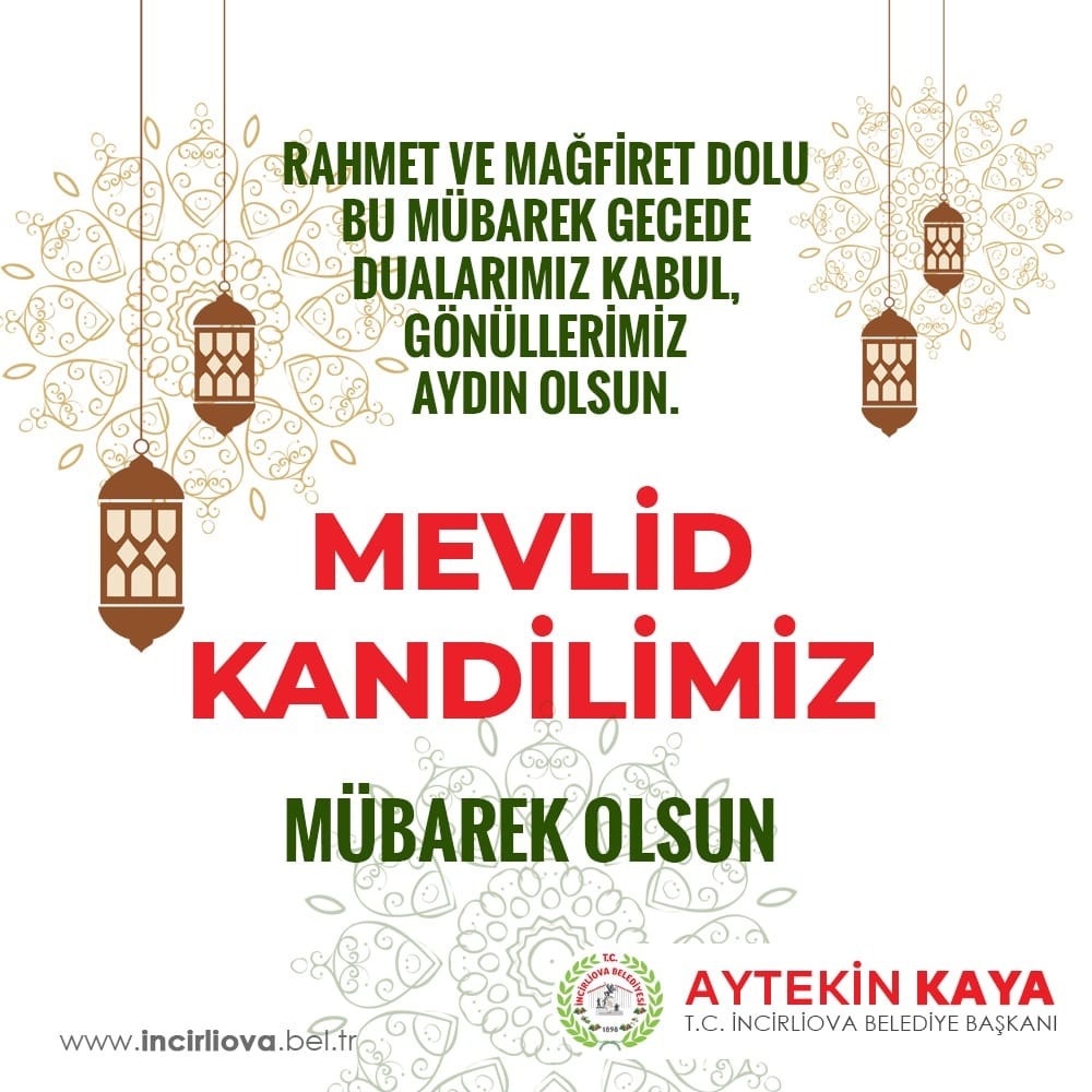 Mevlid Kandili'nin tüm insanlığa ve İslam alemine sağlık, huzur ve mutluluk getirmesini diliyor, tüm vatandaşlarımızın kandilini en içten dileklerimle kutluyorum. 

Mevlid Kandilimiz mübarek olsun. #HayırlıKandiller🙏🏻