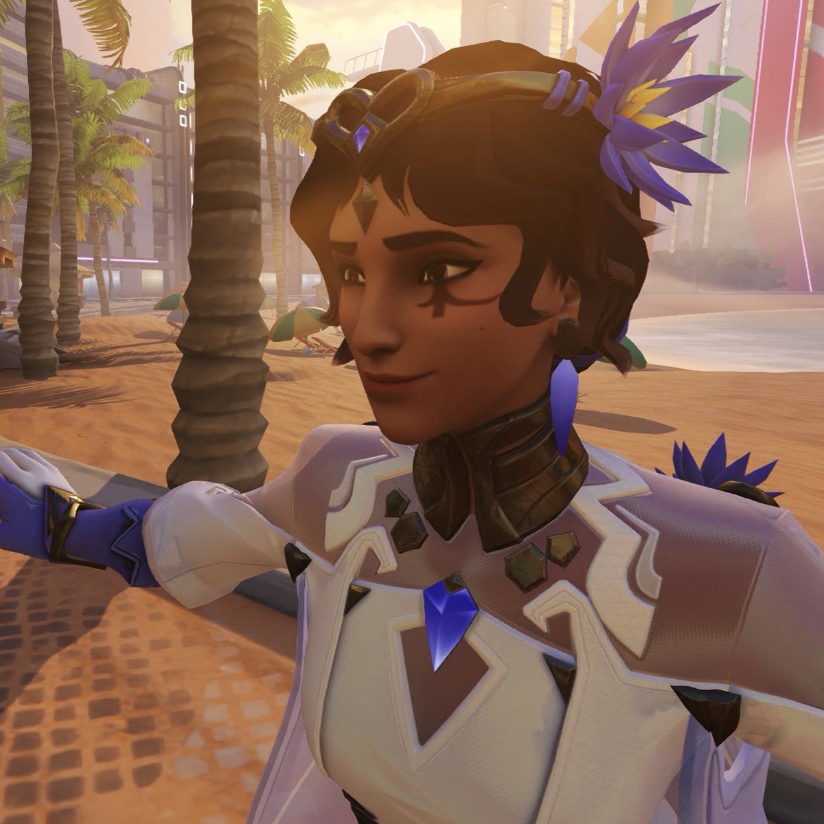 MakimaSwift's tweet image. Blue Lotus Ana 🩵 #Overwatch2