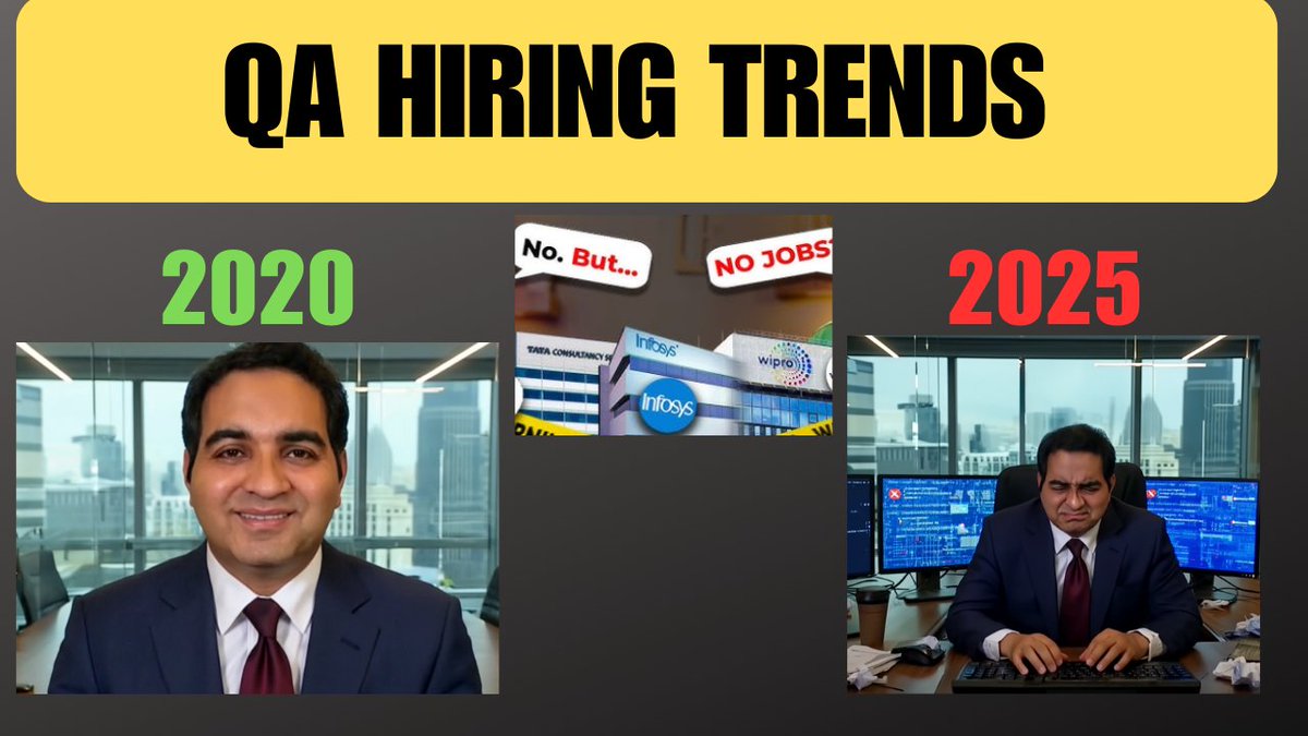rdautomation's tweet image. youtu.be/wegzs-fGvXI
New video on QA Hiring Trends is out.
Like, Share &amp;amp; Subscribe the channel.
#rdautomationlearning #rdtechnicallearning #testingjobs #qajobs