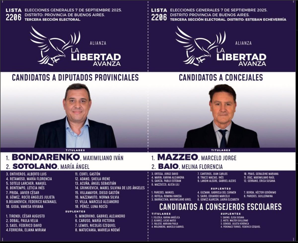 TruyenErnesto's tweet photo. @Antonel16603381 @dievalen Para la tercera(Esteban Echeverría), encontré que corresponde esta boleta:

Dejo los links para verificar que los nombres coincidan:
https://t.co/1NQz2SfsbV

https://t.co/oJi21x8u0w

https://t.co/olBwn3Nr8q https://t.co/JFToiuMa7b