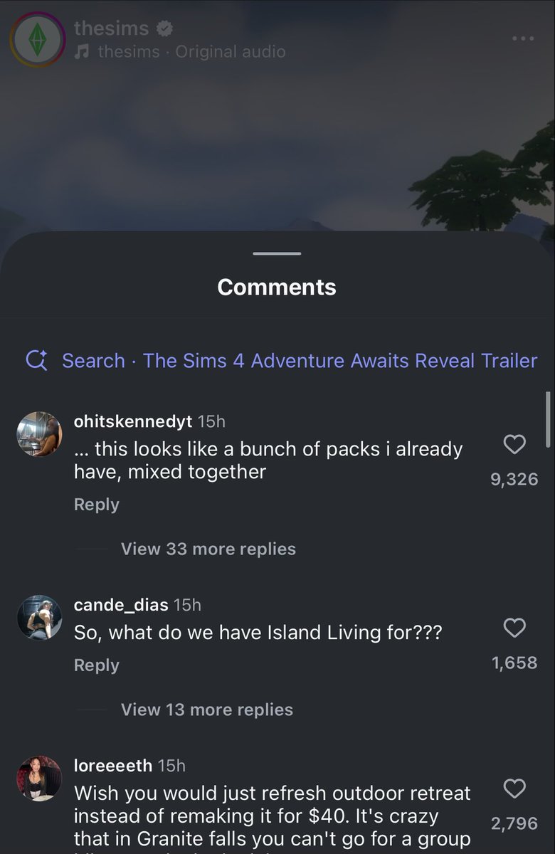 SimMattically's tweet image. The first reactions to the pack reveal are really negative. 😬 I haven’t seen that many negative comments in a long time.

My little theory is that Sims 4 packs have just gone stale. Sure, there’s new gameplay, new objects, and some fresh themes mixed in with the old, but nothing…