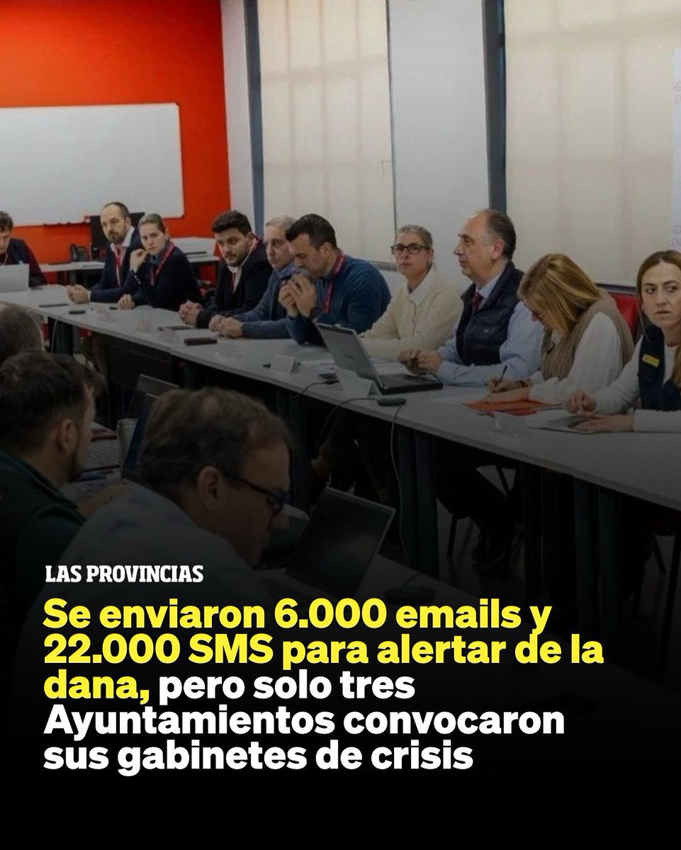 Más de 6.000 avisos por mail y 20.000 sms para alertar de la dana.