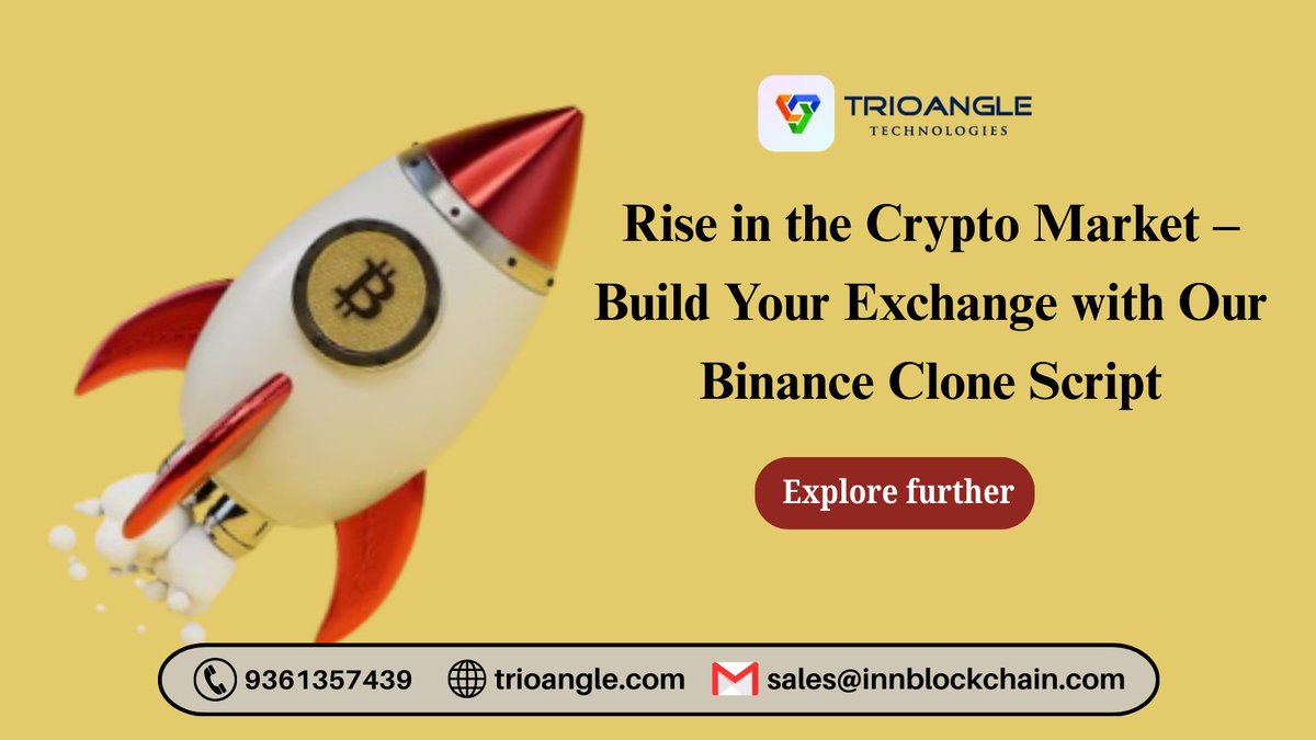 Mona130499's tweet image. Let's build a secure, scalable crypto exchange in a week with our #Binance Clone script, which includes orders like spot, margin, liquidity, and high security.
Get a Free Consultant @ trioangle.com/binance-clone/
#BinanceCloneScript #CryptoExchangeScript #ExchangeClone