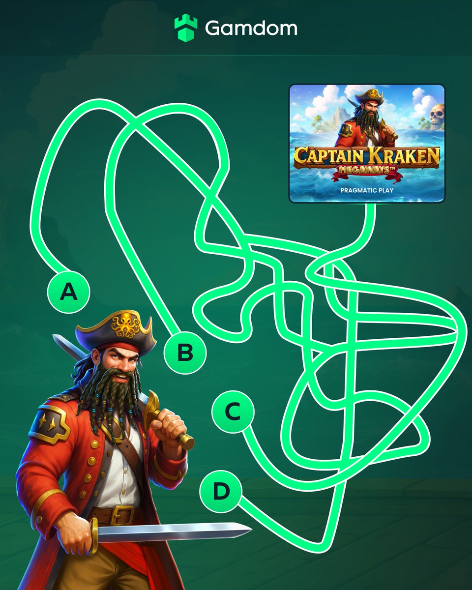 Gamdom.com (@gamdom) on Twitter photo Can you escape Captain Kraken’s maze and reach the FREE Spins? 🦑
💰 Comment your <a href="/gamdom/">Gamdom.com</a> userID with your answer
💰 Like & Repost
💰 Tag your crewmate! Can you escape Captain Kraken’s maze and reach the FREE Spins? 🦑
💰 Comment your <a href="/gamdom/">Gamdom.com</a> userID with your answer
💰 Like & Repost
💰 Tag your crewmate!