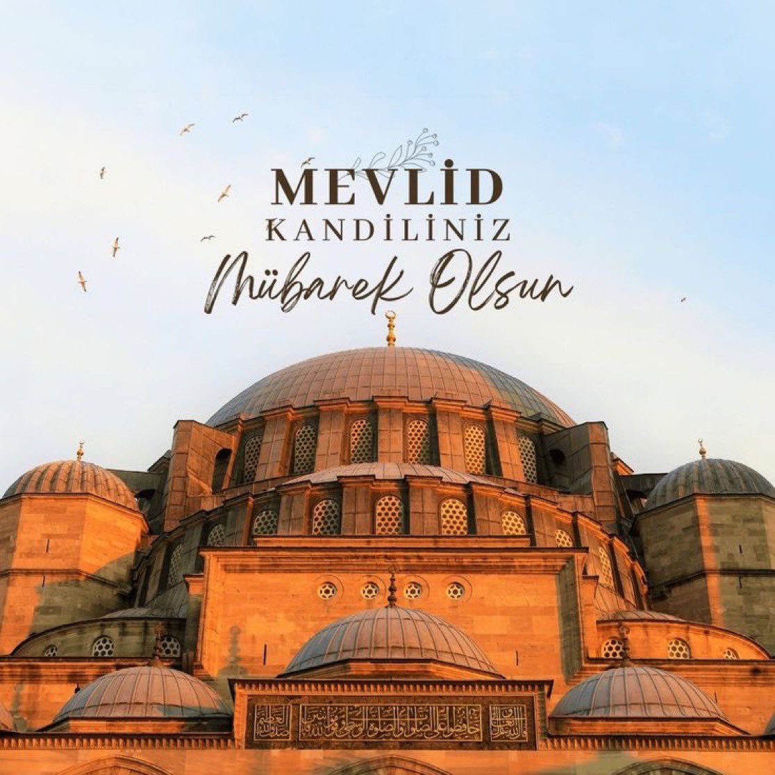 Âlemlere rahmet olarak gönderilen Sevgili Peygamberimiz Hz. Muhammed (S.A.V)’in dünyaya teşriflerinin yıl dönümü olan Mevlid Kandili’nin, milletimize ve tüm İslam âlemine hayırlar getirmesini diliyorum. Kandilimiz mübarek olsun.  #MevlidKandili