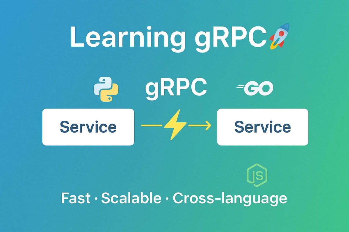 matin_shamsi's tweet image. Just started exploring gRPC and honestly, it feels like magic
Super fast communication between services
Uses Protocol Buffers (more efficient than JSON)
Works across multiple languages
If you’re into microservices, this is something worth checking out
#grpc #microservices
