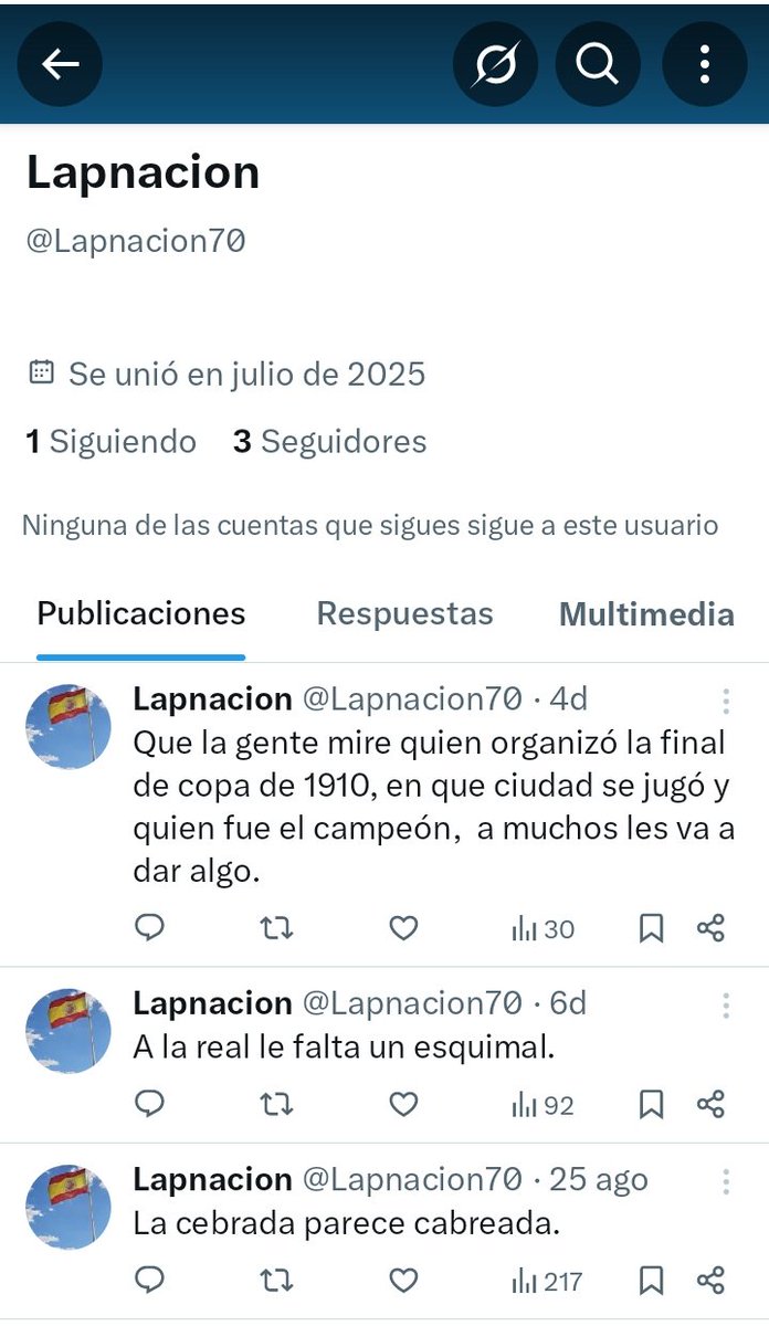Nos reímos un poco de este mindundi?

Te hago una corrección a tu tuit pedazo inútil: mas de 30 años sin jugar una final y conseguimos un título, vosotros llevabais en aquel entonces lo mismo sin ganar nada, son dos generaciones.

Estás para dar lecciones, imbécil.

#RealSociedad