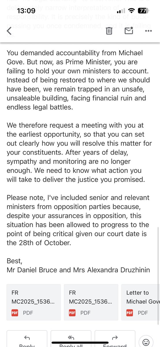 My latest email to <a href="/Keir_Starmer/">Keir Starmer</a> and his refusal to hold <a href="/AngelaRayner/">Angela Rayner</a> to account.

<a href="/KemiBadenoch/">Kemi Badenoch</a> <a href="/Nigel_Farage/">Nigel Farage MP</a> <a href="/ZackPolanski/">Zack Polanski</a> <a href="/EdwardJDavey/">Ed Davey</a> <a href="/EOCS_Official/">End Our Cladding Scandal</a> <a href="/Kwajotweneboa/">KWAJO- Social Issues Campaigner</a> <a href="/insidehousing/">Inside Housing</a> <a href="/michaelgove/">Michael Gove</a> <a href="/mtpennycook/">Matthew Pennycook MP</a> <a href="/BBCLondonNews/">BBC London</a>