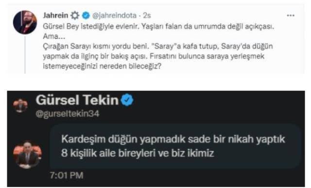 Jahrein, Gürsel Tekin'in saray planları hakkında erken uyarı vermiş!...