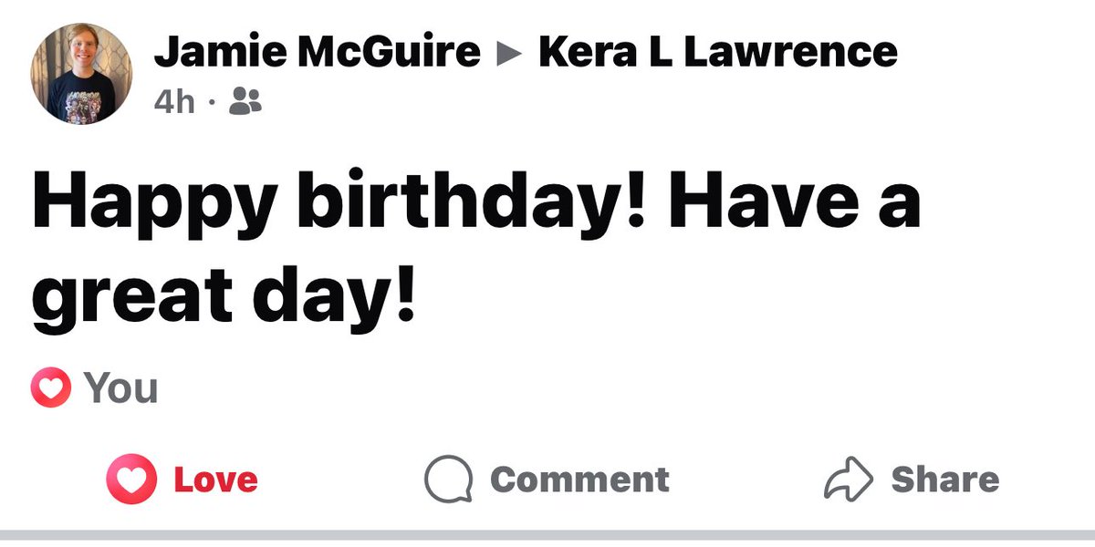 When you wake up and realize that Smiley wished you a happy birthday…Holy Shit #FROMily!!!