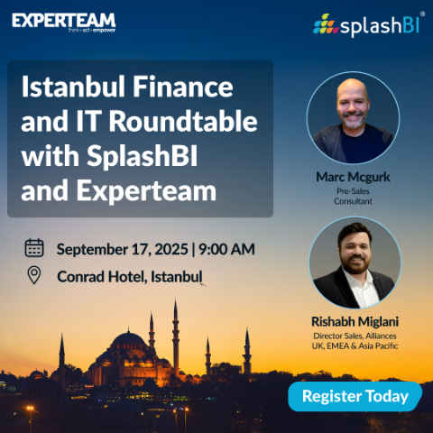 SplashBI's tweet image. Reporting shouldn’t slow finance down. 
On Sept 17 in Istanbul, join SplashBI &amp;amp; Experteam for a roundtable on simplifying hybrid ERP reporting across Cloud &amp;amp; EBS. Real stories. Zero fluff. Big impact.

tinyurl.com/3bfkrdek

#GLConnect #SQLConnect #SplashBI #FinanceLeadership