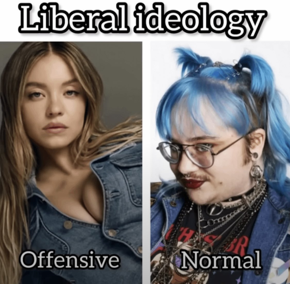 Liberal ideology = Mental illness
