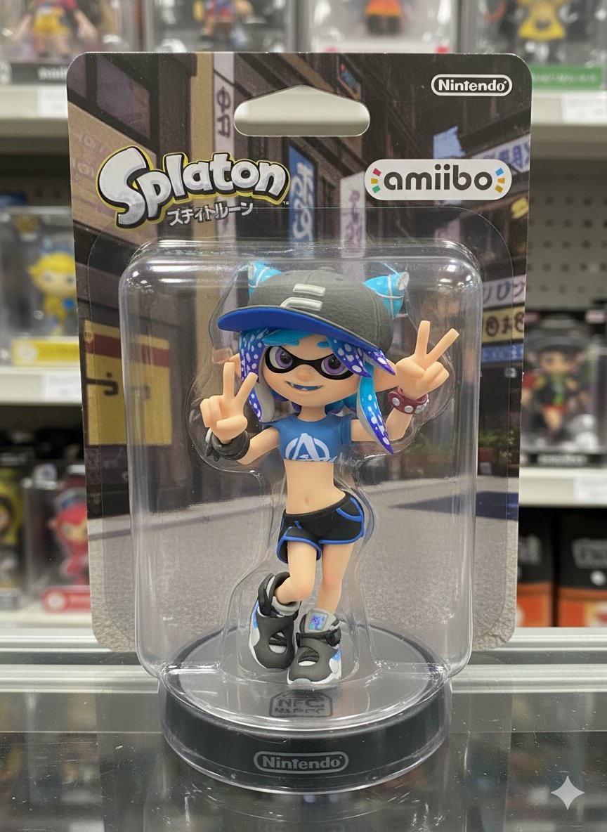 amiibo ソニック（スプラトゥーンシリーズ） 
Google Geminiを使用しました