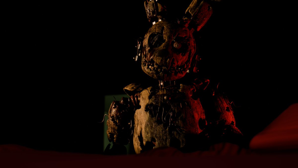 Orhandeveloper's tweet image. Springtrap Bedroom #fnaffanart #blender #b3d #render #realtime #horror #gaming