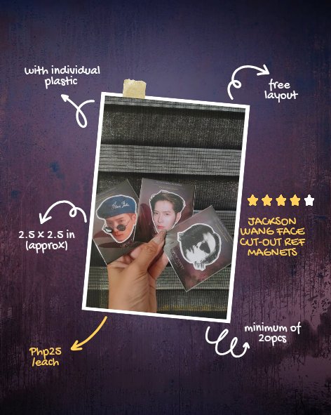 bamierika's tweet photo. Jackson on stage ✔️
Jackson on your fridge ✔️
Selling face cut-out ref magnets 👀🖤 
Pandagdag lang po pambili ticket 🥹 🎟️
DM for details 💌 | 50% DP

#JACKSONWANGWORLDTOUR #FiloAhgase #Jackys #JacksonWang https://t.co/ZYpS7Jw5wa