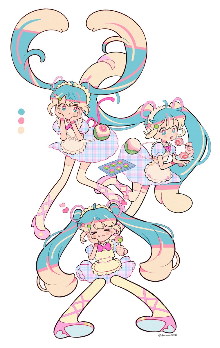 dolman4878's tweet image. 작업했던 미쿠 전신들,,,🍡 ❤️‍🔥