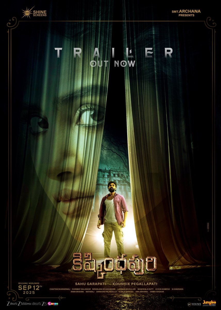 #KishkindhapuriTrailer out now!

▶️ youtu.be/uFGAaTPgNNE

GRAND RELEASE WORLDWIDE ON SEPTEMBER 12th 💥💥

<a href="/anupamahere/">Anupama Parameswaran</a> <a href="/Koushik_psk/">Koushik Pegallapati</a> <a href="/sahugarapati7/">Sahu Garapati</a> <a href="/chaitanmusic/">Chaitan Bharadwaj</a> #ChinmaySalaskar
<a href="/NiranjanD_ND/">Niranjan Devaramane</a> <a href="/Shine_Screens/">Shine Screens</a> <a href="/UrsVamsiShekar/">𝐕𝐚𝐦𝐬𝐢𝐒𝐡𝐞𝐤𝐚𝐫</a> <a href="/JungleeMusicSTH/">Junglee Music South</a> <a href="/ZeeTVTelugu/">ZEE TELUGU</a> <a href="/zeecinemalu/">Zee Cinemalu</a>