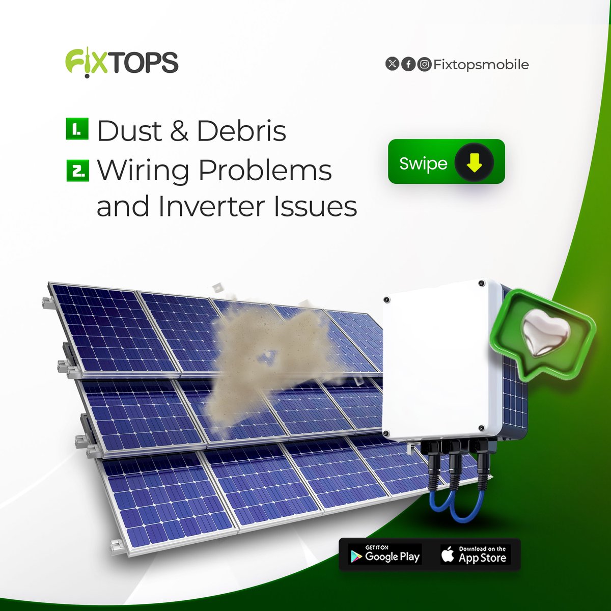 FixtopsNG's tweet photo. What you need to know about solar panels.
#FixtopsAI #BrokenIsBeautiful #SolarPanel #quickrepair #TechRepair https://t.co/0rGcLoExrt