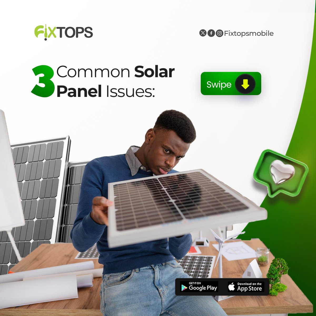 FixtopsNG's tweet photo. What you need to know about solar panels.
#FixtopsAI #BrokenIsBeautiful #SolarPanel #quickrepair #TechRepair https://t.co/0rGcLoExrt