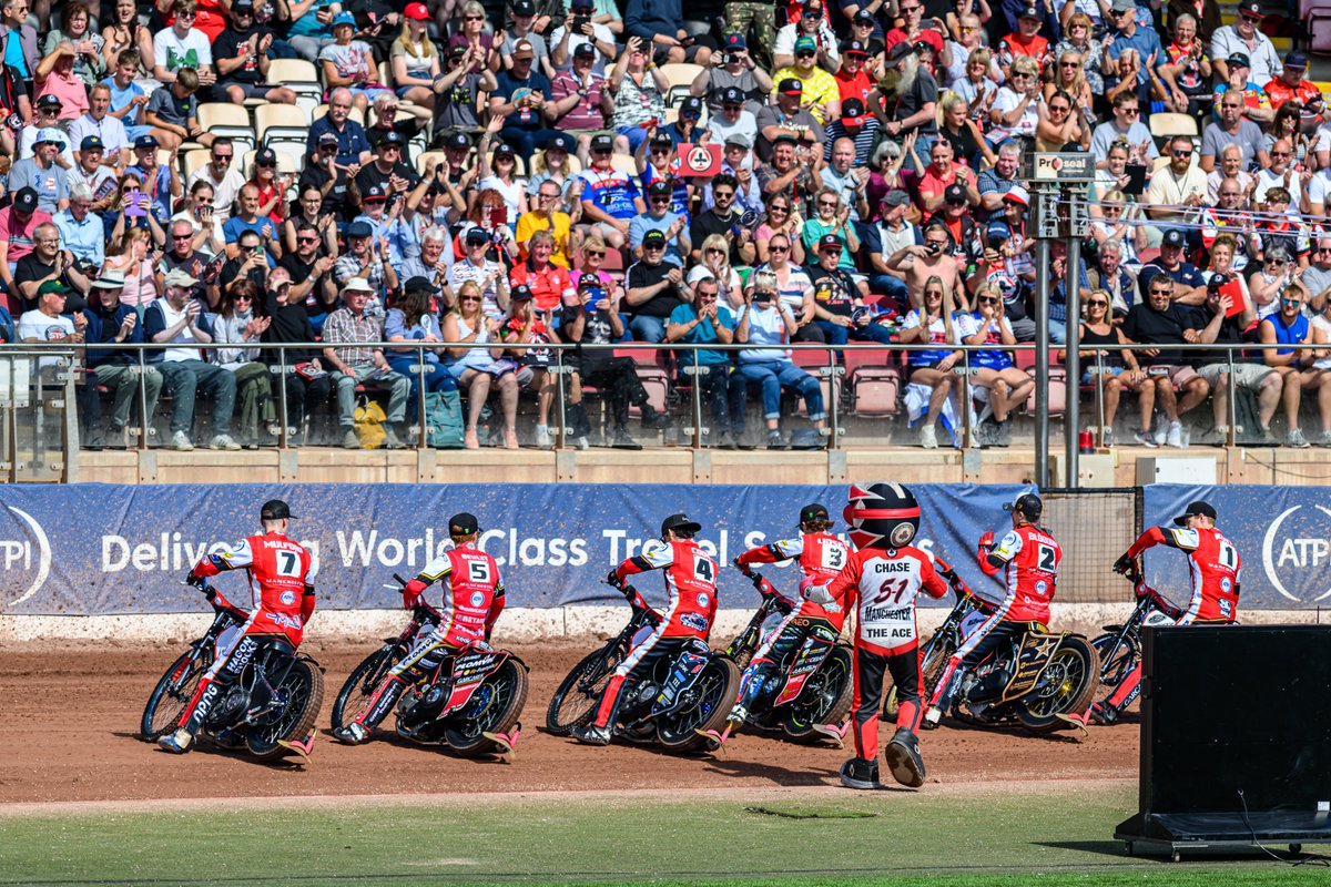 SpeedwayGB's tweet photo. 🔎 𝗜𝗖𝗬𝗠𝗜 | 𝗣𝗿𝗲𝗺 𝗽𝗹𝗮𝘆-𝗼𝗳𝗳 𝗽𝗶𝗰𝘁𝘂𝗿𝗲 🔢

Belle Vue will kick off the ROWE Motor Oil Premiership play-offs with the home leg of their semi-final on Monday September 8.

The defending champions have finished fourth in the league table and will take on the leaders in the last-four tie.

Their opposition is yet to be decided as it will depend on results over the coming days, with Ipswich currently top and Sheffield the only team who can overhaul them.

The Tigers have back-to-back matches against the Witches with the top two meeting at Owlerton tonight (Sept 3) and Foxhall on Thursday (Sept 4).

Whichever of Ipswich or Sheffield finish top, they will travel to the National Speedway Stadium on Monday September 8 and then host the second leg on Thursday September 11.

Leicester will finish second or third in the table depending on results this week, and their semi-final – which will be against either Sheffield or Ipswich – will take place on Monday September 15 and Thursday September 18 with the order of meetings to be confirmed.

🤝 @rowemotoroiluk 
#⃣ #britishspeedway🇬🇧