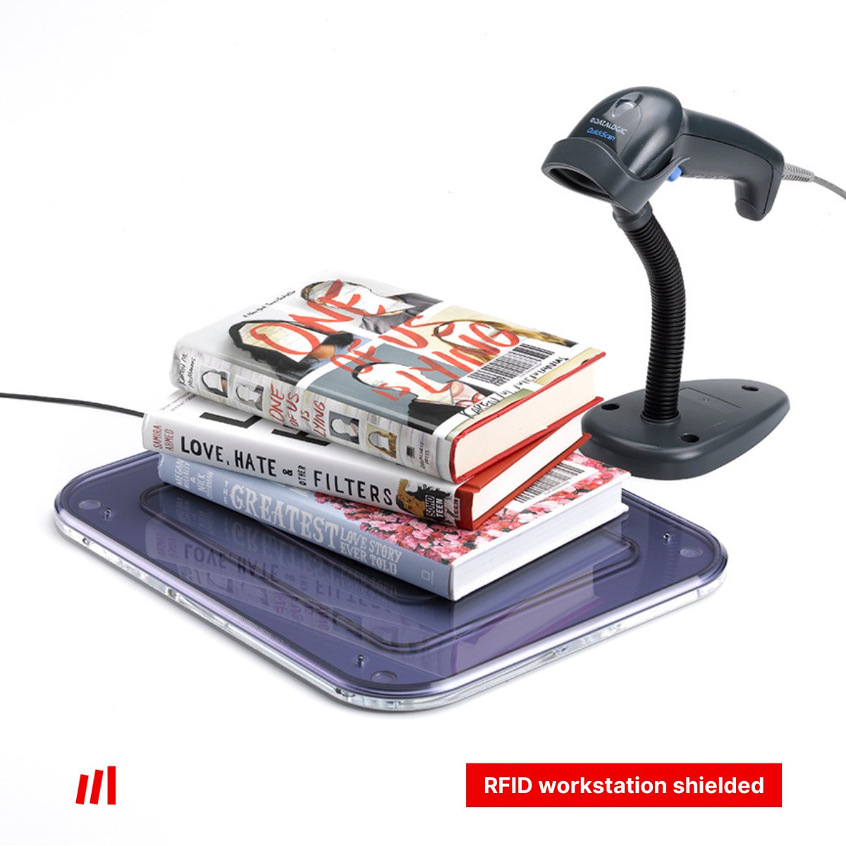 The RFID workstation shielded fits seamlessly into the Bibliotheca ecosystem, helping staff complete RFID tasks with accuracy.

◽ Program and verify RFID tags instantly
◽ Read stacked items of any size
◽ Fully shielded for precision

Reach out today: hubs.la/Q03xLJqt0