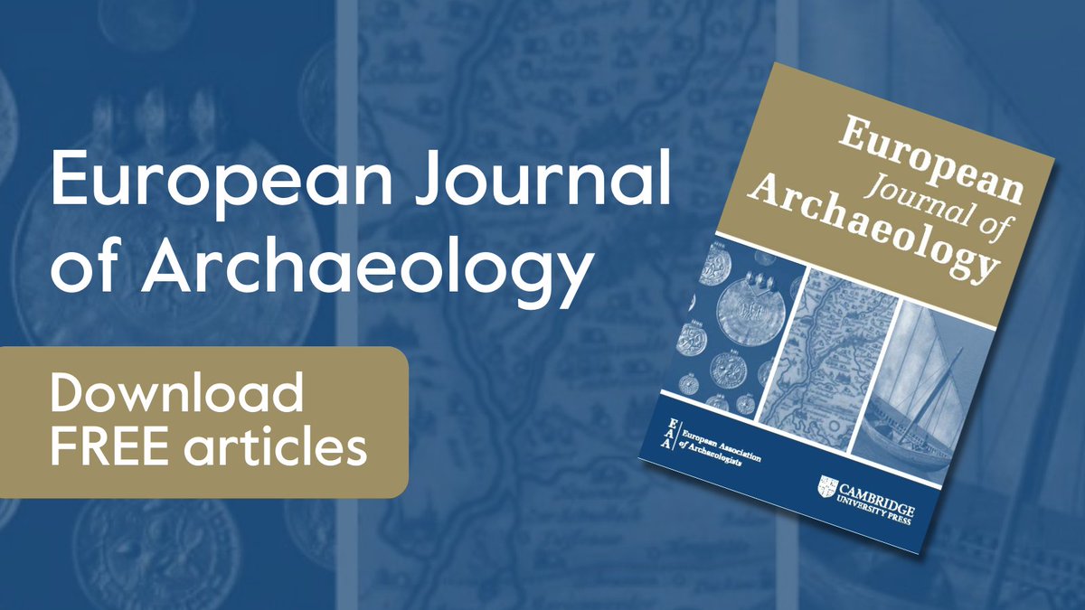 🆕 Explore free-access #EuropeanArchaeology research from the European Journal of Archaeology for #EAA2025:
📚 cup.org/45IgRzw

Free, where not already #openaccess, until 30 September
<a href="/archaeologyEAA/">European Association of Archaeologists</a>