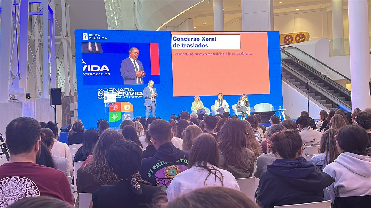 💻 O novo profesorado de Infantil e Primaria recibe orientacións sobre dúas ferramentas esenciais para a súa traxectoria profesional
▪️ Competencia Dixital Docente (CDD): niveis, itinerarios e vías de acreditación
▪️ CXT: sistema de provisión de destinos no ensino público galego