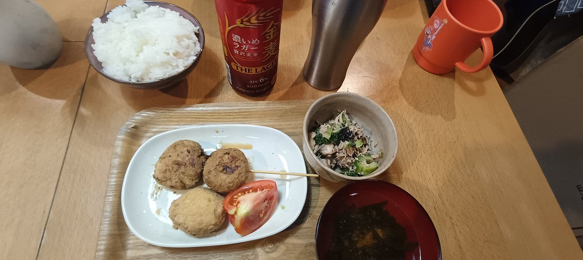 息子がつくね作った！家が居酒屋になるやん！