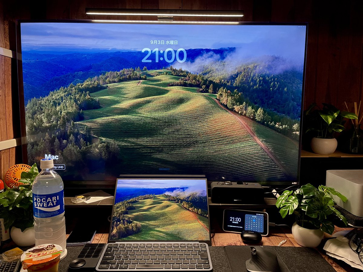 miracle_yosssy's tweet image. ということで
夜活開始

肉塊食べて100人力

#desksetup 
#macstudio 
#動画編集