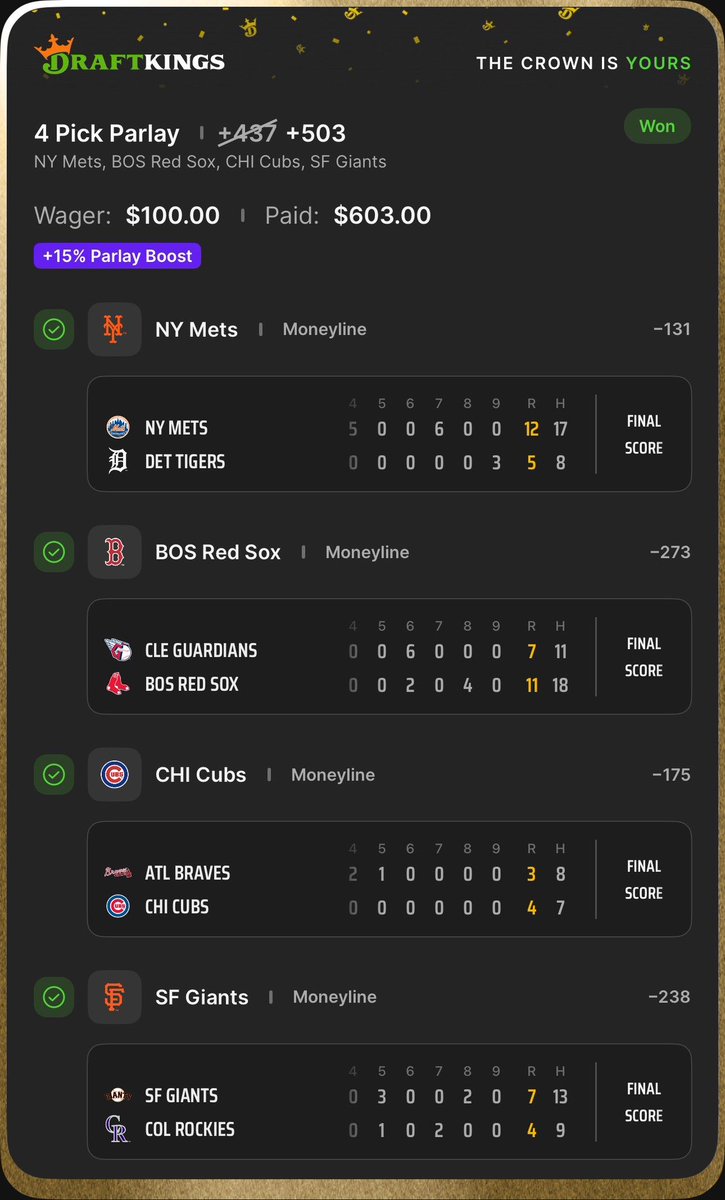 Winner called out in premium last night by <a href="/BetWithBlake/">Blake Kamms</a> 🧹