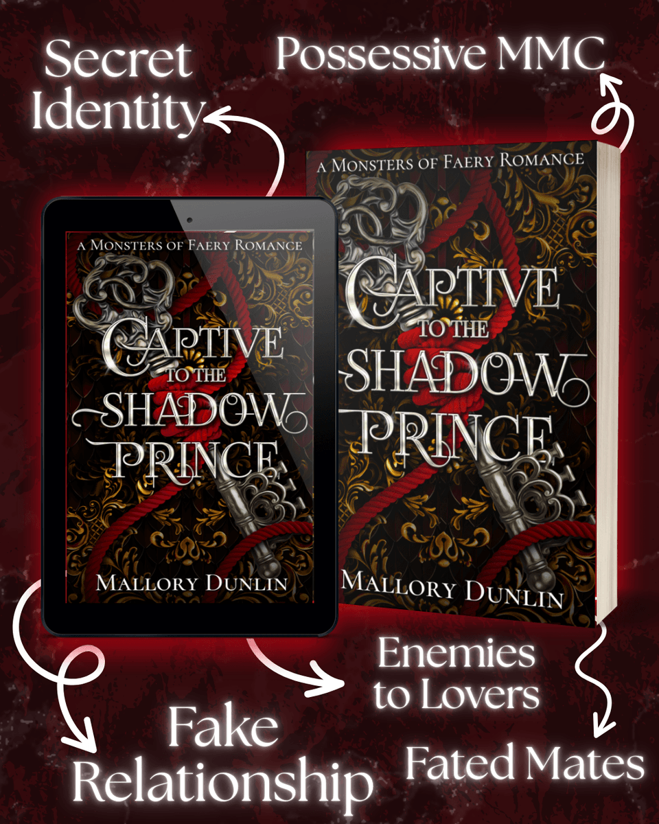 Cedar &amp; Pelleas are waiting to meet you 😉 

Read their story today in 𝘾𝙖𝙥𝙩𝙞𝙫𝙚 𝙩𝙤 𝙩𝙝𝙚 𝙎𝙝𝙖𝙙𝙤𝙬 𝙋𝙧𝙞𝙣𝙘𝙚! Now available on Amazon &amp; KU!

#bookrelease #fantasyromance #faeromance #bookishlove #romancereaders #fantasybooks