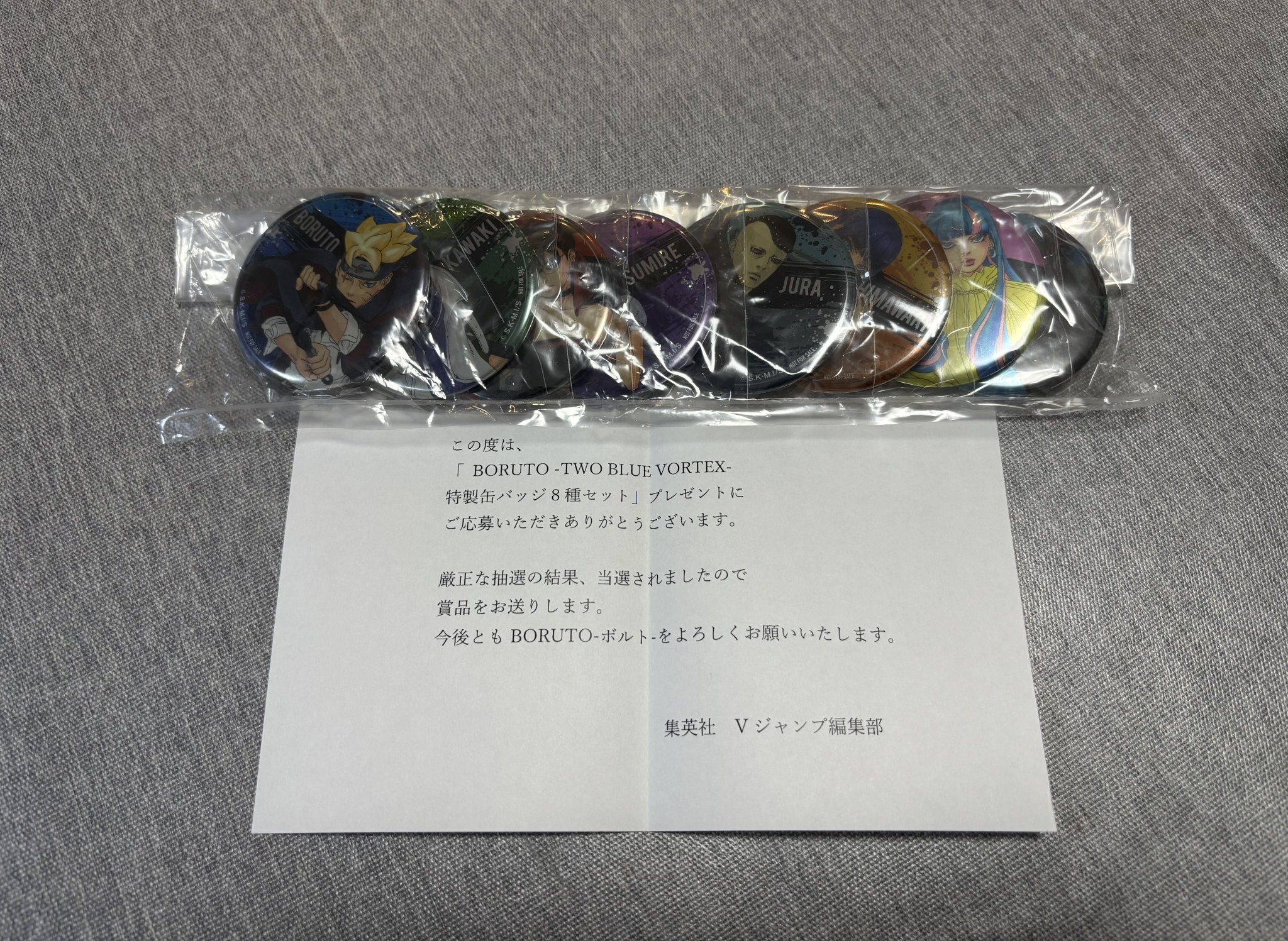 BORUTO 特製缶バッジ8種セット ボルト 当選品 抽プレ Vジャンプ BORUTO 特製缶バッジ8種セット ボルト 当選品 抽プレ Vジャンプ