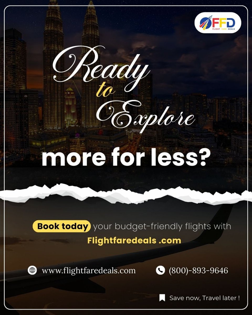 FlightFareDeals's tweet photo. From Malaysia’s city buzz to Nepal’s scenic peaks, discover the Top 5 Budget-Friendly International Destinations.
Affordable flights | Stunning escapes | Pocket-friendly adventures
📞  (800)-839-9646
#flightfaredeals #BudgetTravel #TravelForLess #CheapFlights #AffordableTravel https://t.co/n7Jg2Ju76n
