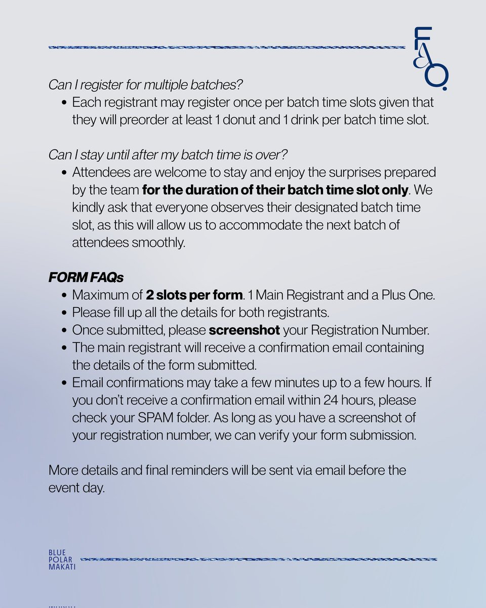 Azure: Beneath the Indigo Sky

☁️𓏲⋆ FAQs ⋆𓏲☁️

Before we slip into indigo skies &amp; denim dreams for Namjoon, here’s everything you need to know 👇🏻

#Azure_RM #BluePolarMakati #RMDAY2025